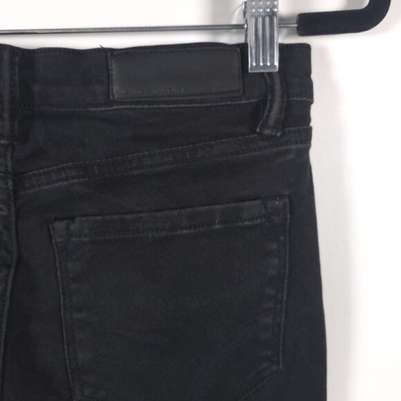 ALL SAINTS SPITALFIELDS BRODIE LOW RISE CROPPED SKINNY Jeans Zip Hem Size W28 - Picture 13 of 16